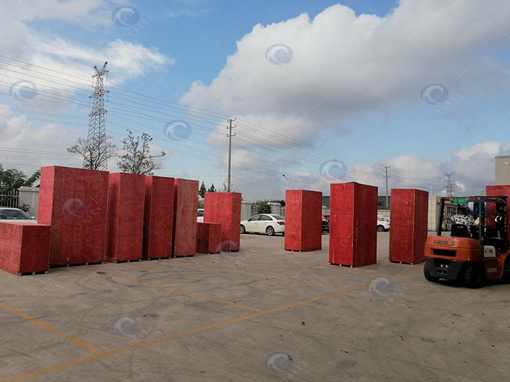 ligne de fabrication de beurre de cacahuète prête à être expédiée