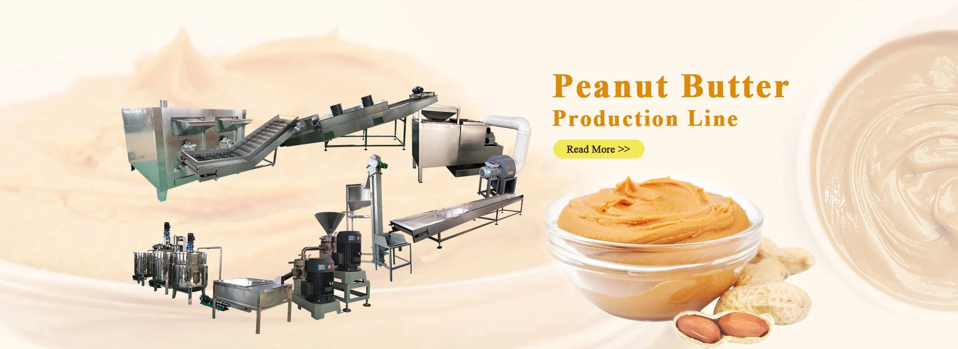 peanut butter production line